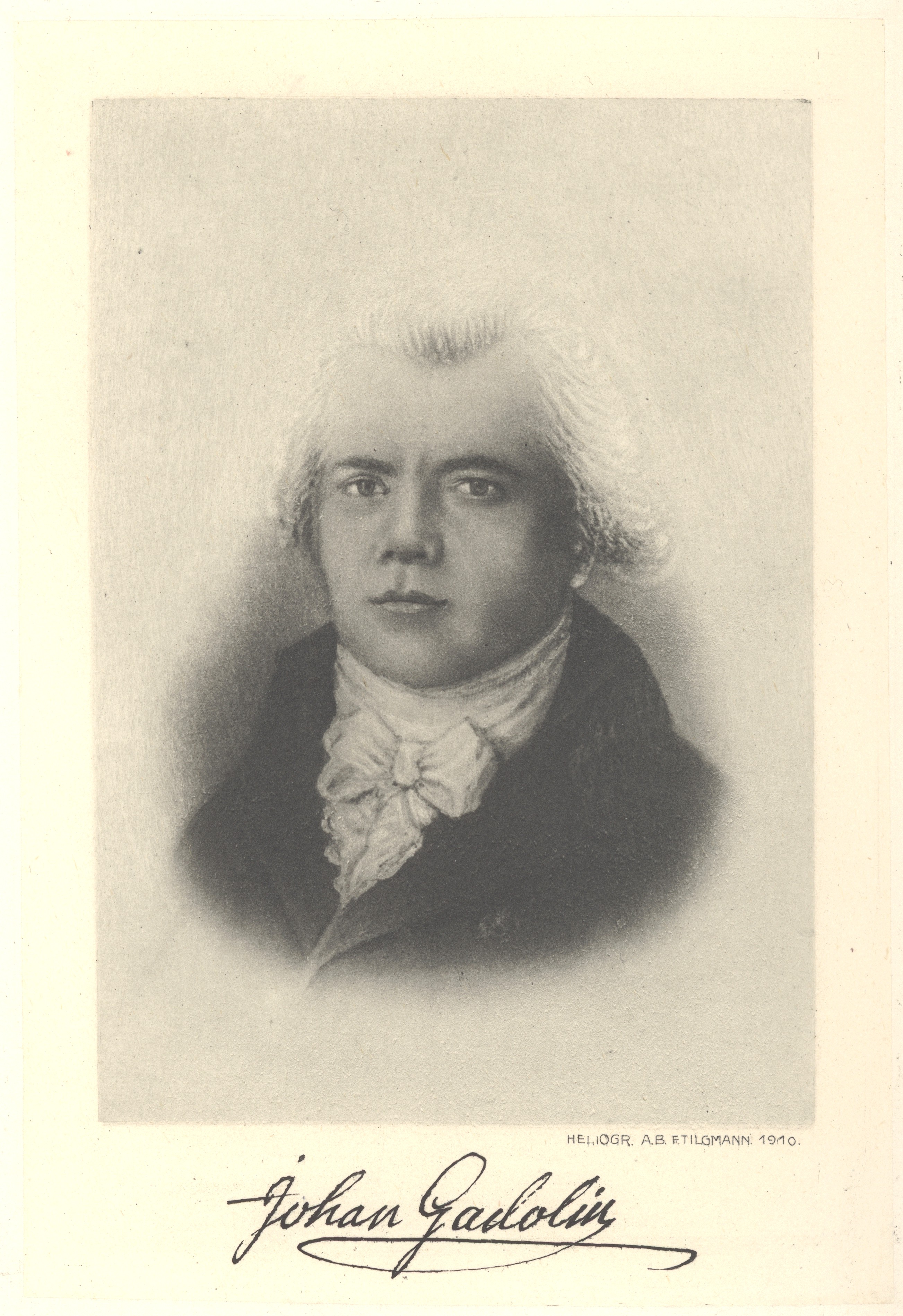 Ritratto di Johan Gadolin